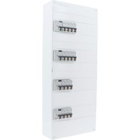 SIEMENS TABLEAU ÉLECTRIQUE PRÉ-ÉQUIPÉ 4 RANGÉES 4ID 40A 14 DISJONCTEURS SIE006415