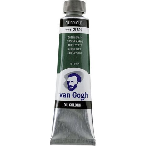 Peinture à l'huile - Terre Verte - 629 - A l'huile de carthame - Van Gogh - 40ml (1/2)