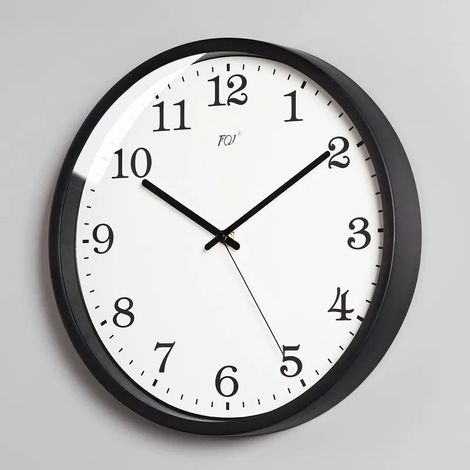 Horloge murale à quartz créative moderne, horloge de salon, calendrier perpétuel-10 pouces (25.5 cm) (1/4)