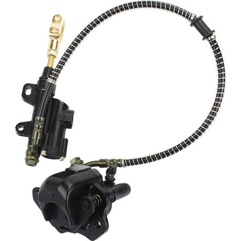 Ensemble maître-cylindre de frein arrière pliable avec étrier, compatible avec les véhicules tout-terrain/VTT de 50 à 125 cm³ et kit de modification du système de frein à disque hydraulique (1/5)
