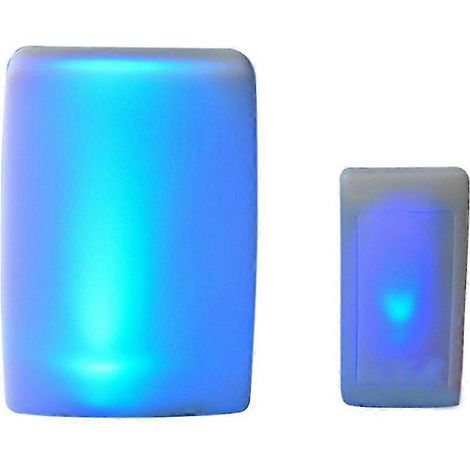 Sonnette sans fil puissante avec musique et flash lumineux, idéale pour les personnes âgées ou sourdes (2024). Service de sonnette avec pager. (1/5)