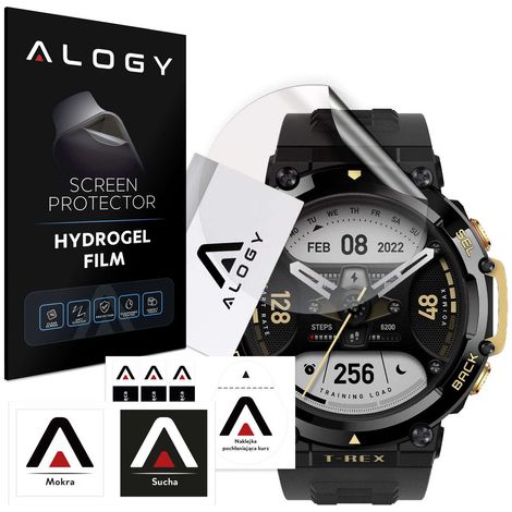 Pellicola protettiva in idrogel Alogy per smartwatch Xiaomi AmazFit T-Rex 2 (1/5)