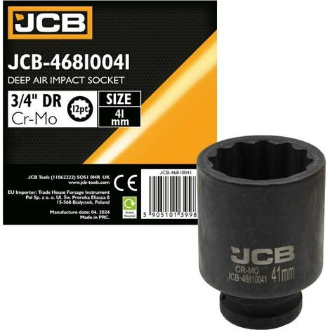 Adaptador de impacto profundo 3/4" 41mm (12 puntas)