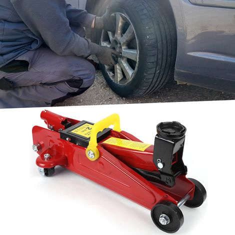 Cric hydraulique portable professionnel de 2 tonnes pour le levage et le remplacement de pneus de voitures (1/5)
