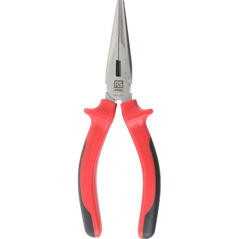 Pince à bec long RS PRO, L. (hors tout) 160 mm, L. (mâchoire) 51mm ( Prix pour 1 )