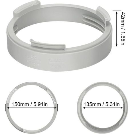 Connecteur 150 mm pour climatiseur mobile Raccord ABS robuste, compatible la majorité des modèles (1/5)