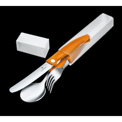 Victorinox Swiss Classic Ensemble de Couverts Orange Ergonomique