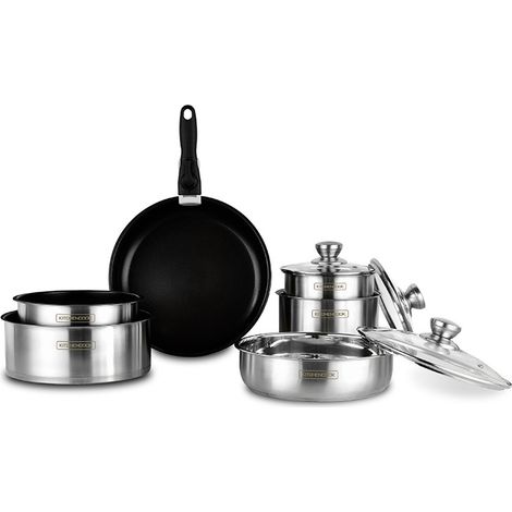 Ensemble de 10 casseroles en acier inoxydable Kitchencook FLEX10 (1/5)