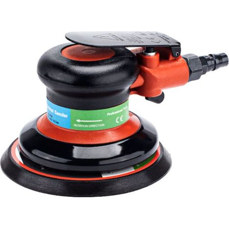Sander Pneumatique Sander Orbital Aléatoire Pneumatique Palme de Voiture Ponceuses de Polissage éloignement pour la Peinture en Bois de Mur de Voiture 12000 Tr/Min 1/4 (1/5)