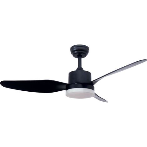 Bumera Deckenventilator mit einstellbarem CCT-Licht und Ø117 Black-Steuerung (1/4)