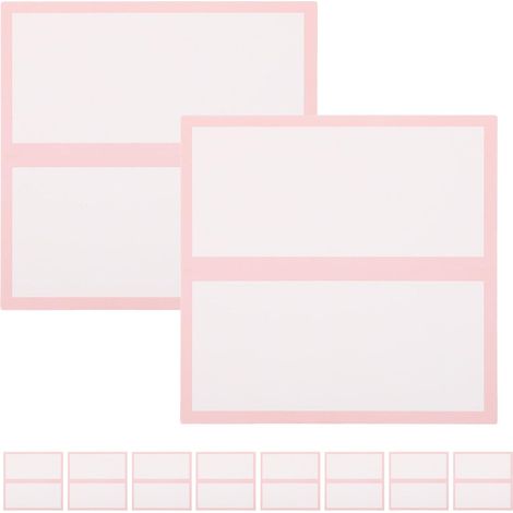 50 Pièces Cartes de Placement de Table, Cartes de Nom de Table Pliantes, Papier, pour Écrire les Noms des Invités, pour Mariages et Réceptions (1/5)