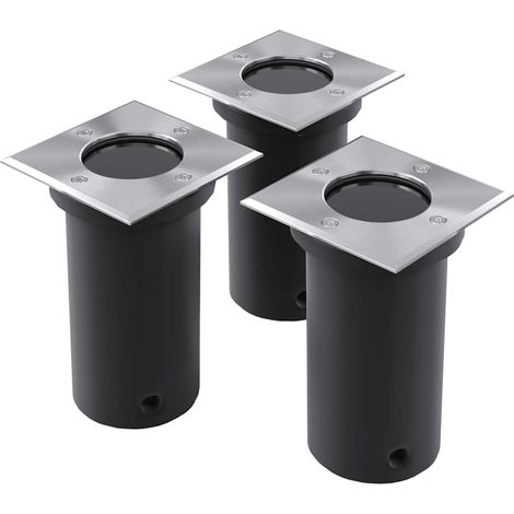 Maison Exclusive - Faretti a Incasso per Esterno Set 3 pz Quadrati (1/5)