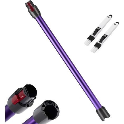 Tube Télescopique Pour Dyson V7 V8 V10 V11 V15 - Extension Métal Et Plastique - Connexion Rapide Avec Brosses 2 En 1 - Violet (1/5)