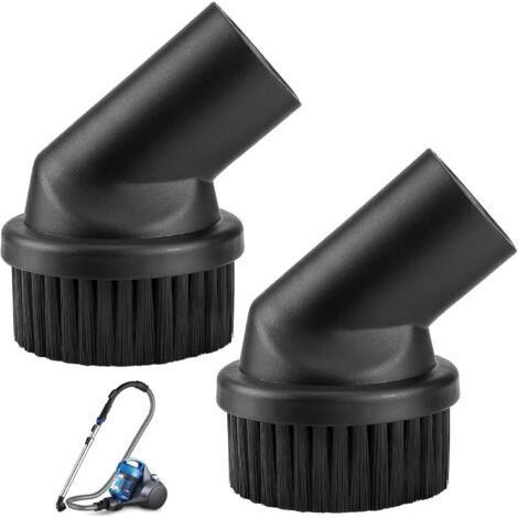 2 Pièces Brosse à poussière 32 mm Accessoires pour Aspirateur Embouts Embout Aspirateur Brosse Aspirateur pour Aspirateur Universel Diamètre 32mm (1/5)
