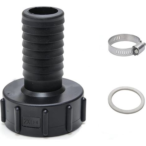Adaptateur Plastique pour Réservoir IBC 60Mm pour Arrosage Jardin,Connecteur de Tuyau Tonnage,Compatible Produits Chimiques Industriels Fertilisants (1/5)
