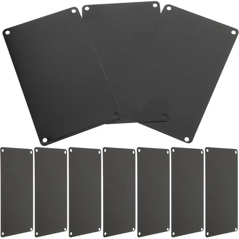 Plaque Gravée Personnalisée en Aluminium Noir pour Porte, Accessoire de Porte Multifonction, pour Bureau et Diy, Plaque Signalétique de L'hôtel Pratique (1/5)