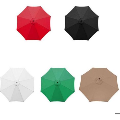 Housse Parasol - 6 Baleines - 2 M - Imperméable Anti-UV - Polyester Double Couche - Vert Foncé - 1 Pièce (1/5)