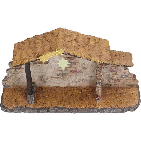 Weihnachtskrippe mit feinen, lebendigen Details, Krippenfigur für die Weihnachtsdekoration, ideal als Geschenk. (1/5)