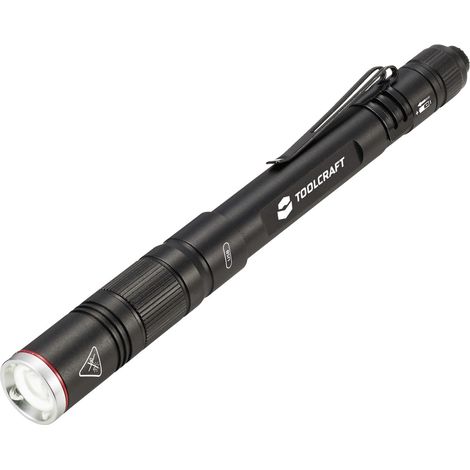 TOOLCRAFT TO-8254890  Penlight akkubetrieben SMD LED  Schwarz