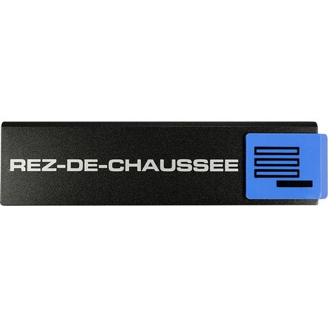 Plaque de porte Rez de chaussée - Europe design 175x45mm - 4260624