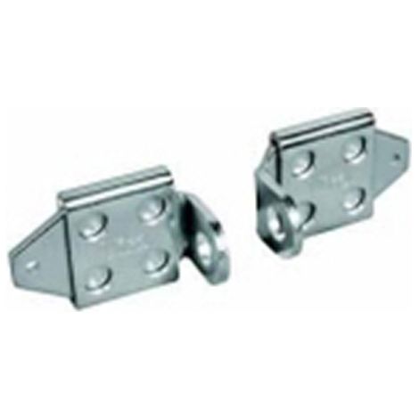 Oeil de loquet réglable VIRO V675 53x78 mm Acier zingué (paire) (1/3)