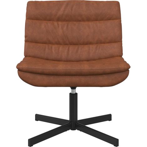 Maison Exclusive - Sedia girevole Marrone 63 x 75 x 76 cm PU Antico