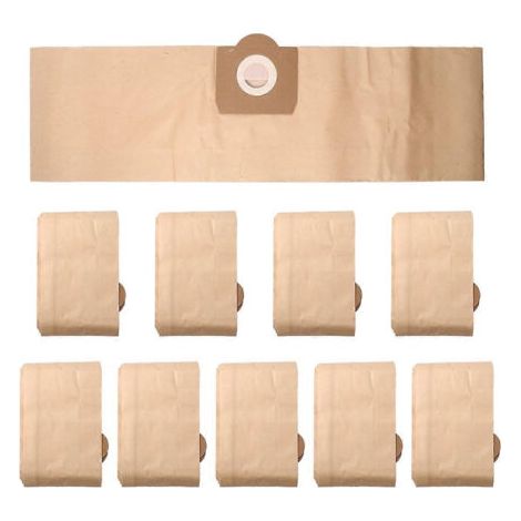 Lot de 10 sacs à poussière filtrants en papier 6.959-130.0 A 2201/2204/2504 pour aspirateur eau et poussière Karcher WD3 WD3P. (1/5)