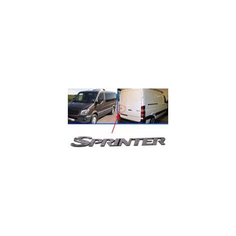 Typenschild, Logo, Emblem für die Hecktür des Mercedes Sprinter W906 95 (Transporter, Bus, Pritschenwagen, CDI 9068172314) - Crezuo