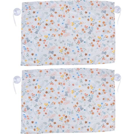 Lot de 2 rideaux pare-soleil simples et réglables pour vitres latérales de voiture, avec ventouses (Type 2). (1/5)