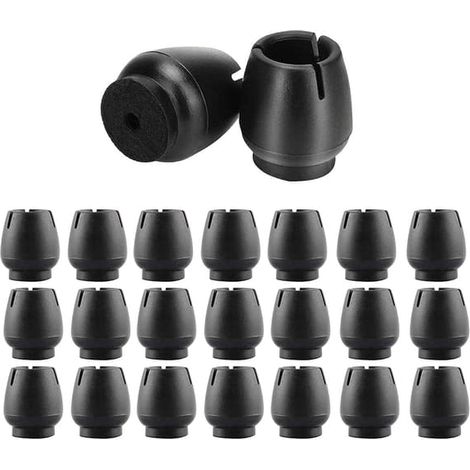 Ecleanfy - Protections pour pieds de chaise, 32 pièces, patins antidérapants et anti-rayures pour pieds de chaise et de table, embouts en caoutchouc (12-16 mm) (1/5)