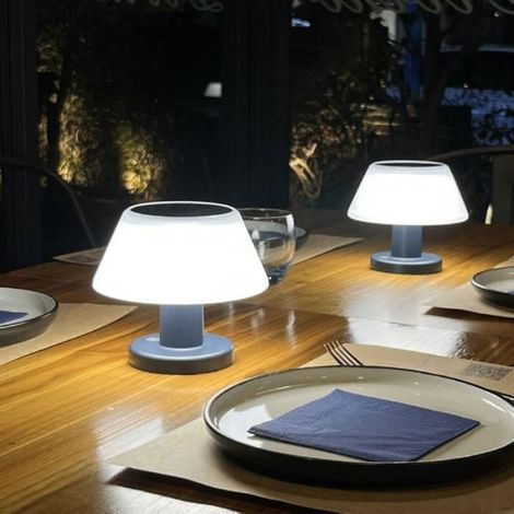 Lampe de table solaire - - LED - 4 niveaux de luminosité - Protection des yeux (1/4)