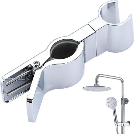 Support de pommeau de douche réglable pour barre de douche coulissante, pince universelle pour rail 20-25 mm, (1/5)