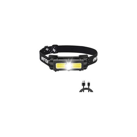 Lampe Frontale Puissante 1000 Lumens,Lampe Frontale LED Rechargeable avec Lumière Rouge Blanche et Aimant Amovible Torche Frontale 7 modes pour la Course, le Camping, la Pêche [Classe énergétique A+++