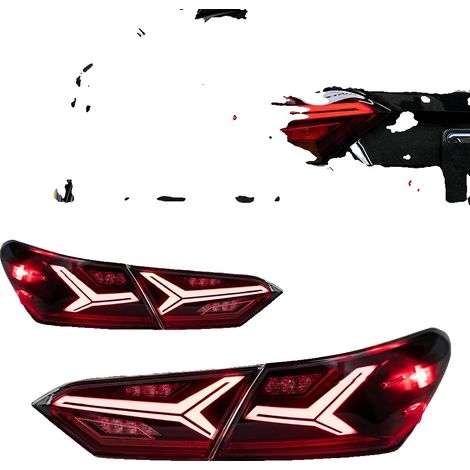 Ensemble de feux arrière pour Toyota Camry, design inspiré de Lexus LS, animation de clignotant séquentiel (1/5)