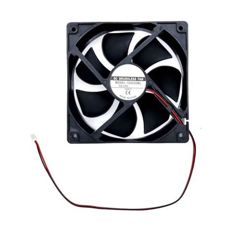 royaluxe-– Ventilateur de refroidissement 120 mm 12V – Double roulement à billes – Silencieux 30 dBA – Volume d'air 73,8 CFM – PBT durable (1/5)