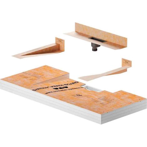 Schluter – Plan vasque à carreler 1170mm x 520mm – KERDI-BOARD léger et personnalisable – Installation facile en niche ou suspendue (1/5)
