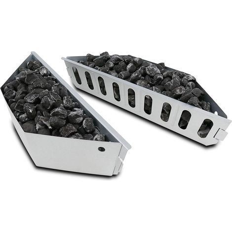 Lot de 2 Paniers à Charbon en Acier pour Gril Weber 57 cm One Touch Master Touch Accessoire Barbecue (1/5)