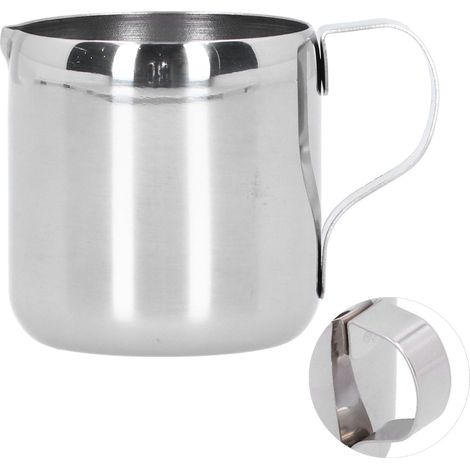 Lattiera da caffè in acciaio inox 304 da 60 ml, tazza per schiumare il latte fatta in casa, negozio, preparazione (1/5)