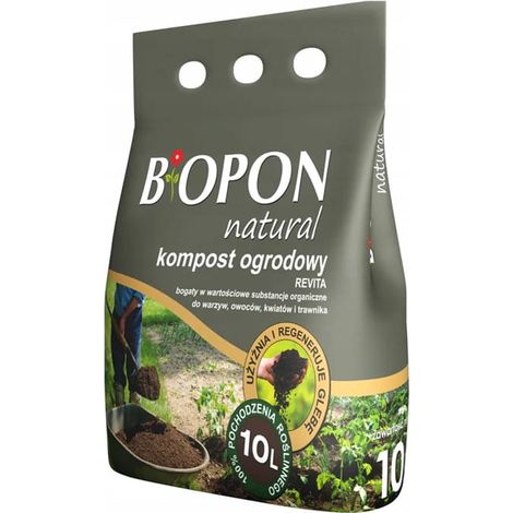 Revita 10L Gartenkompost für Gemüse, Obst, Sträucher und Rasen