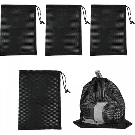 4 Pièces Sac de Pompe, Sac en Filet de Filtre de Pompe, Pompe Bassin, Sac de Barrière de Pompe pour Filtre Bassin,31x41cm (1/5)
