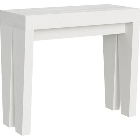 Console Extensible 90X40/196 Cm Spimbo Small Frêne Blanc (1/5)