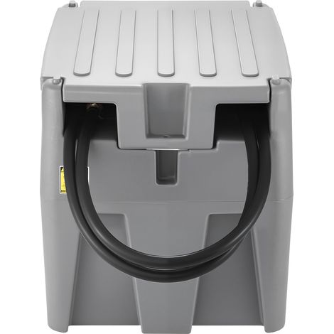 Mophorn Tragbarer Dieseltank, 220 L Kapazität & 48 L/min Durchfluss, Kraftstofftank mit 12 V Pumpe & 4 m Schlauch, PE-Transfertank für Dieseltransport, grau (1/5)