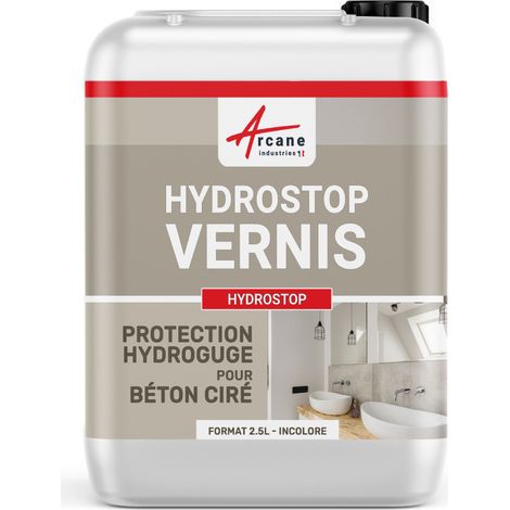 Cire, pour béton ciré, anti-tache, hydrofuge, imperméabilisant : Hydrostop - 2.5 L - ARCANE INDUSTRIES