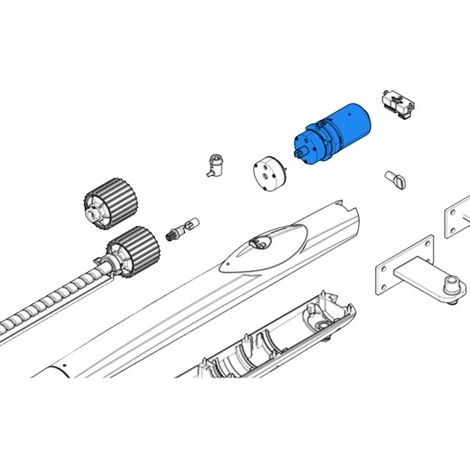 came ricambio gruppo motore + freno serie amico 24v 88001-0137 (1/3)