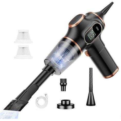 Akku-Staubsauger für Auto, Haushalt, Sofa, Büro, Hochleistungs-Reinigungsgerät, Mini-Staubsauger, Teppichreiniger für schwarze Teppiche (1/5)