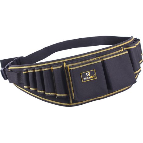 Pochette à outils, ceintures à outils de poche avec boucle à dégagement rapide, ceinture utilitaire robuste amovible et réglable (1/5)