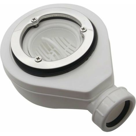 Bonde horizontale sans capot Ø90 pour receveur de douche – (1/4)
