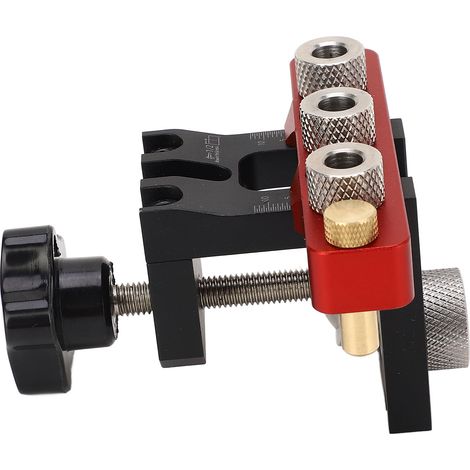 Gabarit de perçage pour tourillons avec clé hexagonale, guide de perçage, poinçon et ouvre-trous pour tourillons (1/5)