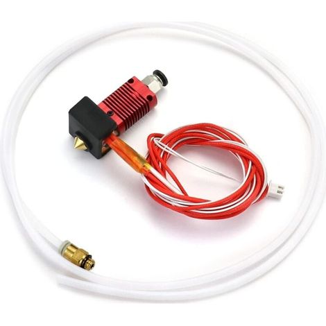 Vormontiertes HotEnd-Extruder-Kit-Upgrade 24V 40W MK8, kompatibel mit dem Ender-3 / Ender 3 V2 / Ender 3 Pro 3D-Drucker