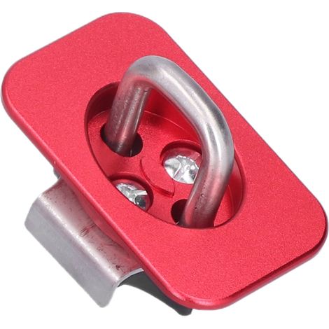 Boulons d'ancrage latéraux de plateau de camion en acier inoxydable 4 pièces avec anneaux de serrage, adaptés aux modèles Ford F-150 2015-2021, rouges. (1/5)